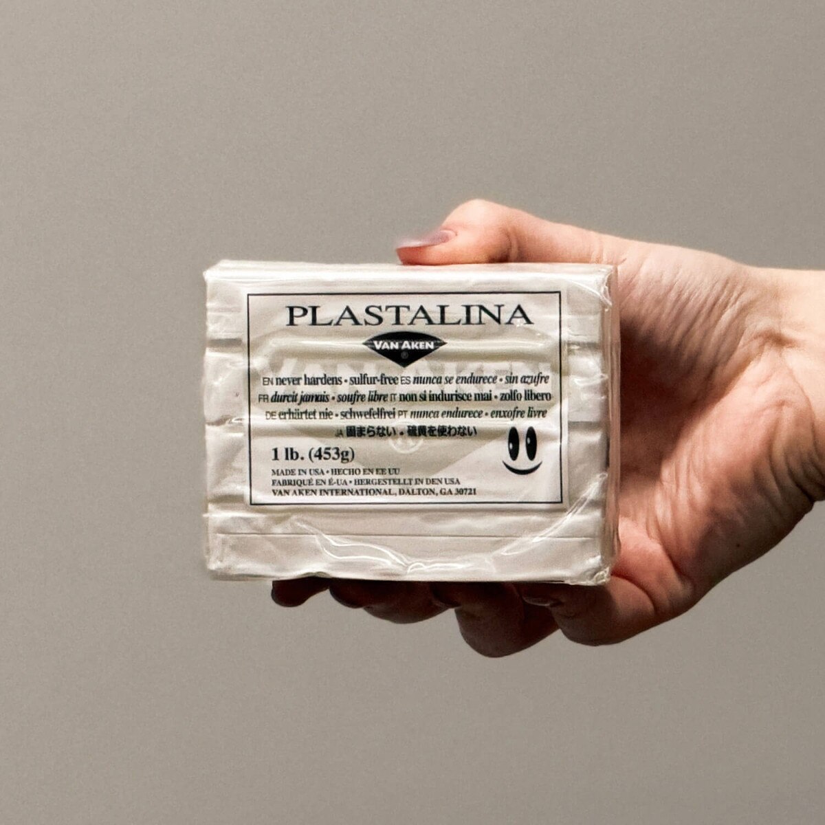 Plastalina Modeling Clay White 1LB